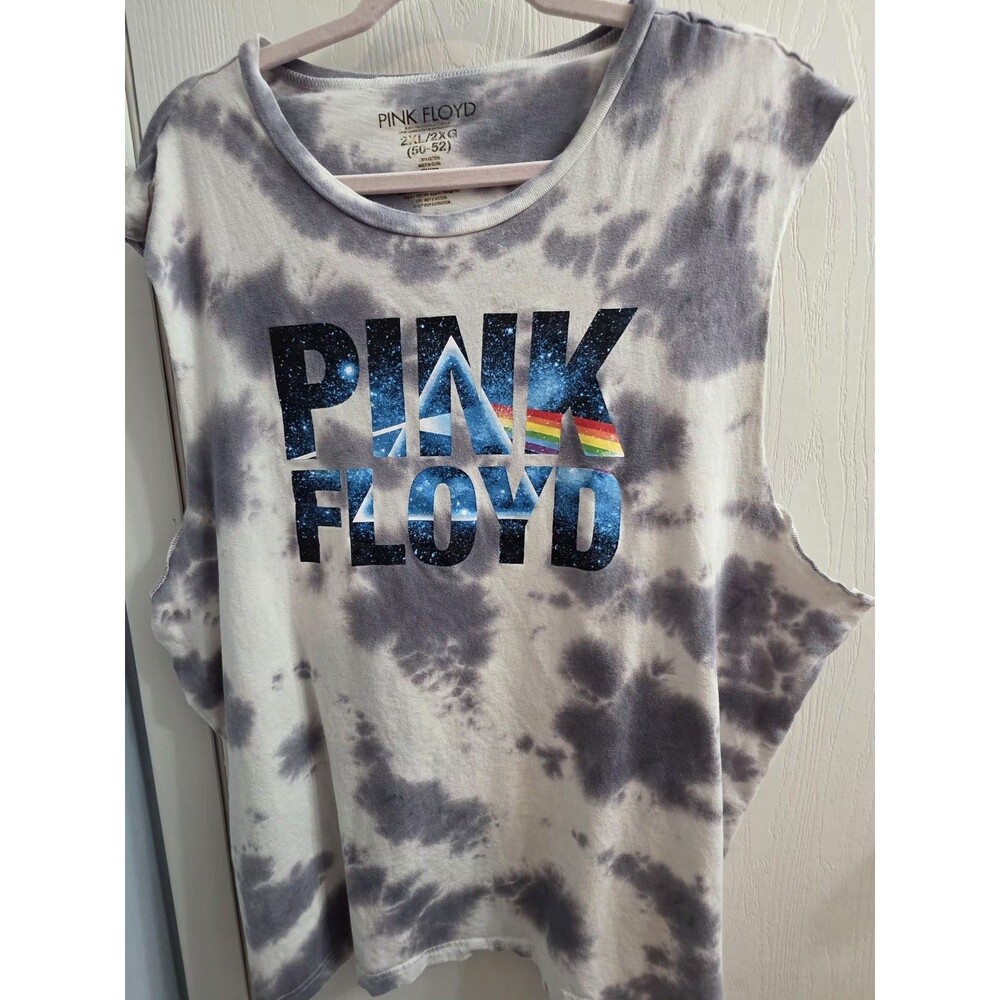 PINK FLOYD 2XL TIE-DYED T-SHIRT SLEEVELESS Muscle Shirt Tank 2017
